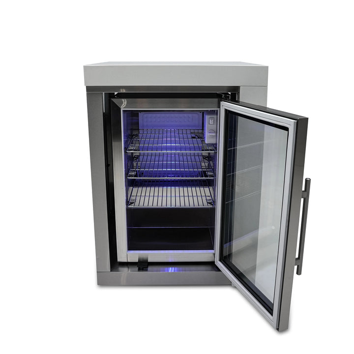 2.6 Cu. Ft. Cabinet Module - Rated Stainless Steel Outdoor Refrigerator - MASFM by Mont Alpi