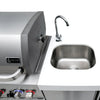 6-Burner 90 Degree Corner with Beverage Center and Side Burner Stainless Steel Propane Gas BBQ Island Grill - MAi805-90BEV by Mont Alpi