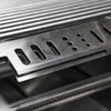 Deluxe 6-Burner 45 Degree Corners with Side Burner and Rotisserie Kit Black Stainless Steel Natural Gas BBQ Island Grill - MAi805-BSS45C by Mont Alpi