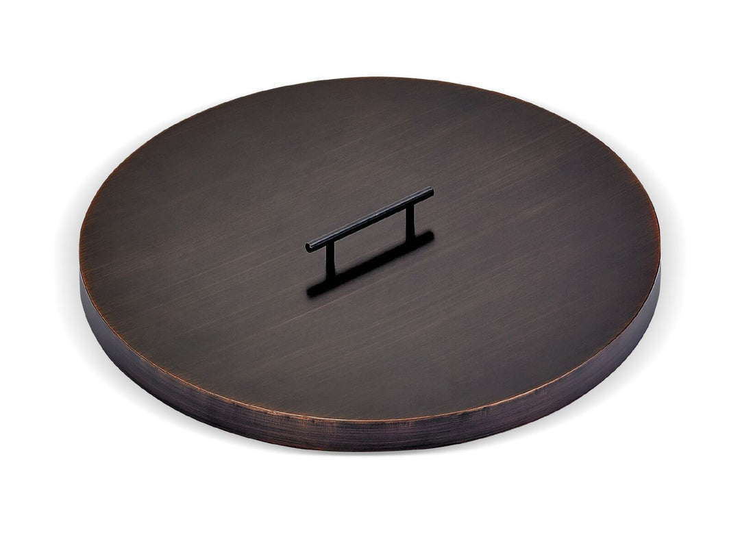 Round Oil Rubbed Bronze Burner Cover for 25" Round Drop-In Pan by American Fire Products