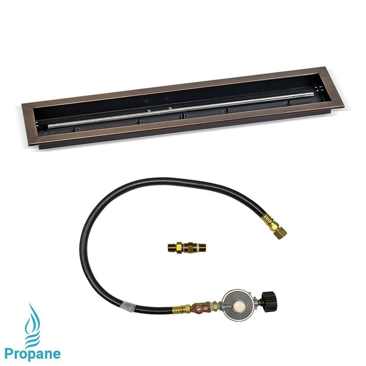 Linear Drop-In Pan with Match Light Kit by American Fire Products