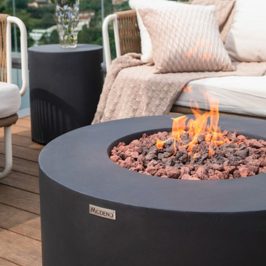 34" Round Venice Propane Gas Fire Pit by Elementi