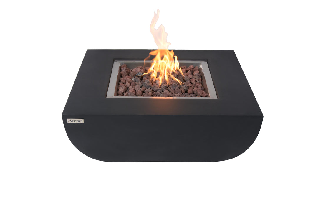 34" Square Aurora Propane Gas Fire Pit by Elementi