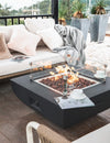 34" Square Aurora Propane Gas Fire Pit by Elementi