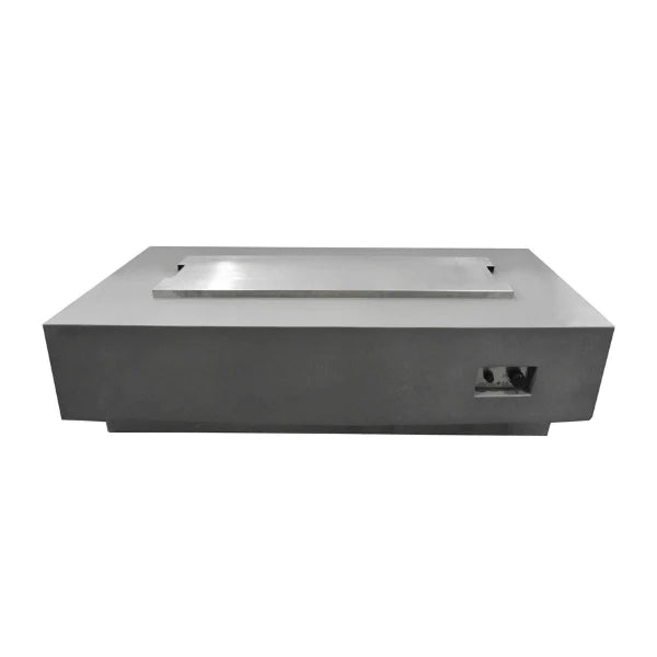 60" x 27" Rectangle Granville Concrete Fire Table by Elementi