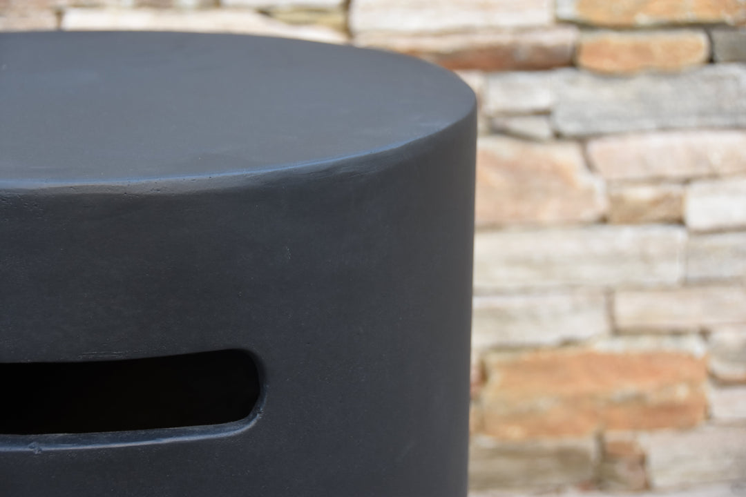 Black Round Propane Tank Cover by Elementi