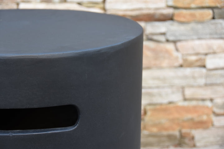 Black Round Propane Tank Cover by Elementi