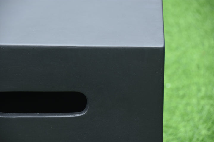 Black Square Propane Tank Cover by Elementi