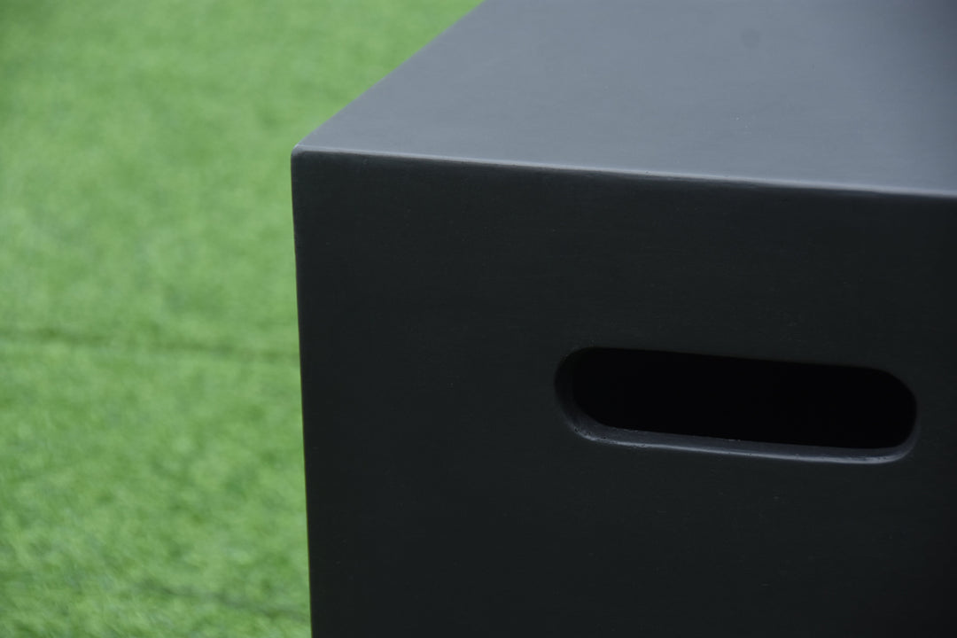 Black Square Propane Tank Cover by Elementi