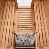 Barrel Outdoor Sauna - 6 Person w/ Harvia KIP 8kW Heater