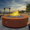 The Outdoor Plus Round Unity Fire Pit with Propane Access Door