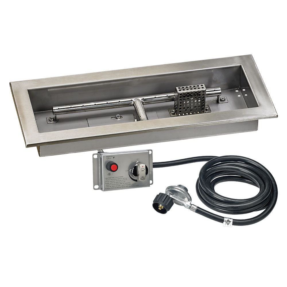 Rectangle CSA Certified Stainless Steel Drop-In Pan Kit by American Fire Products