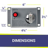 18" x 6" Rectangle CSA Certified Stainless Steel Drop-In Pan Kit by American Fire Products