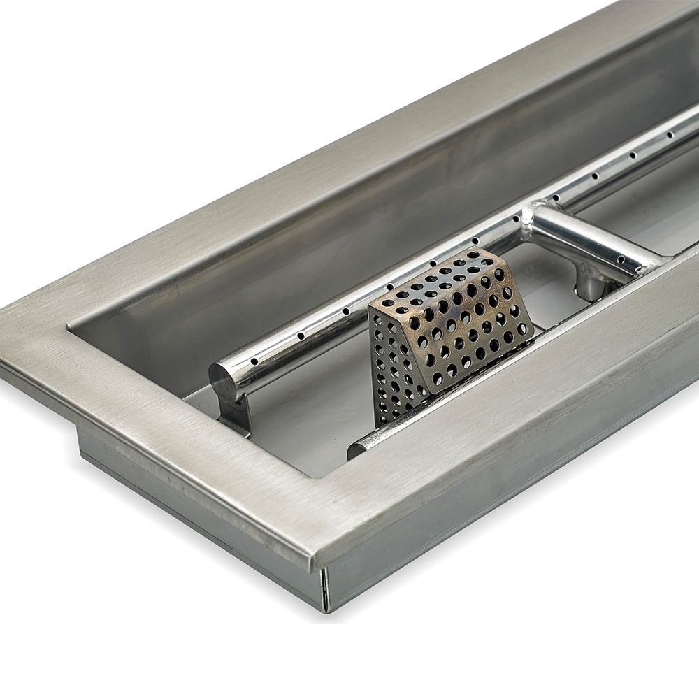 18" x 6" Rectangle CSA Certified Stainless Steel Drop-In Pan Kit by American Fire Products