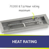 18" x 6" Rectangle Stainless Steel Drop-In Pan by American Fire Products