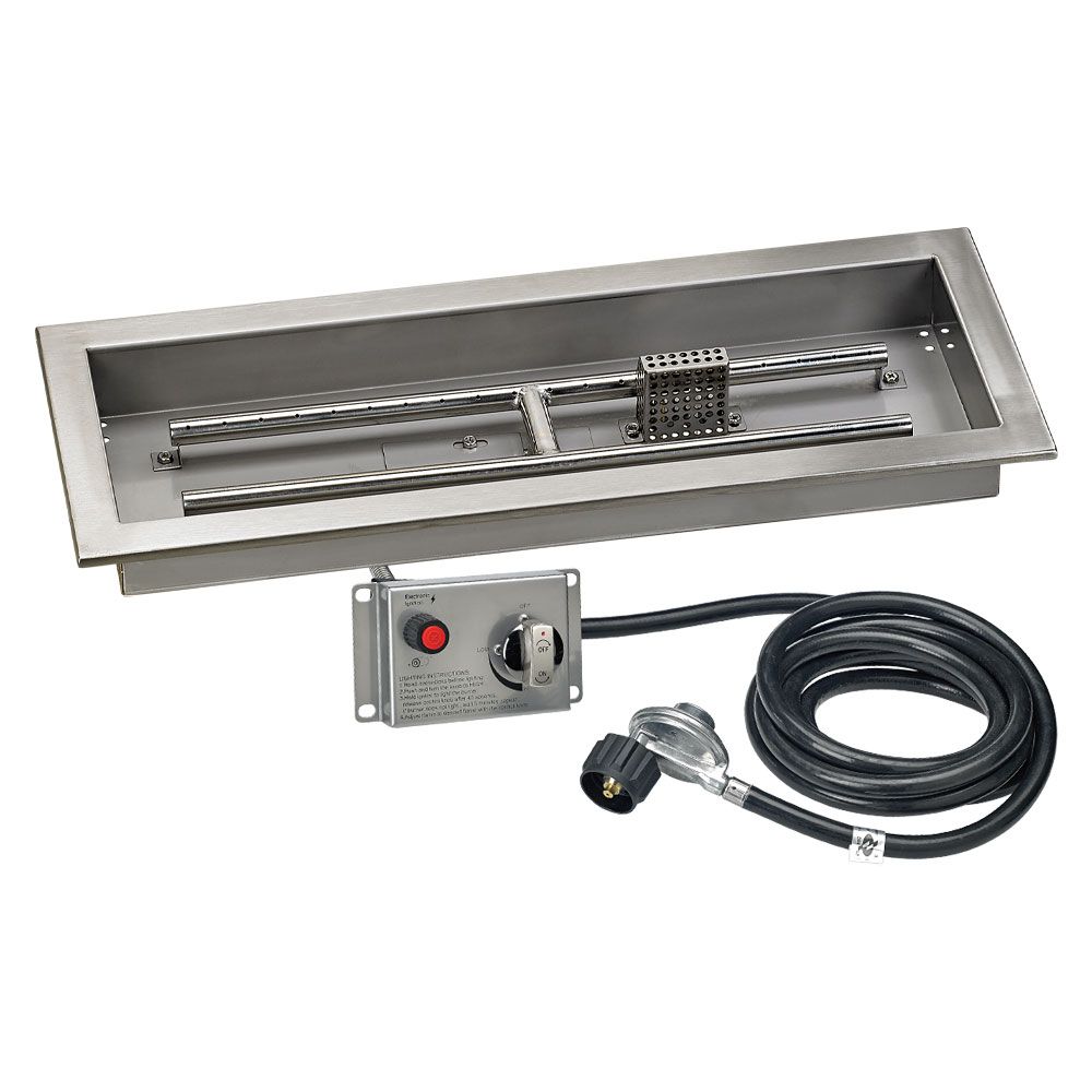 Rectangle CSA Certified Stainless Steel Drop-In Pan Kit by American Fire Products