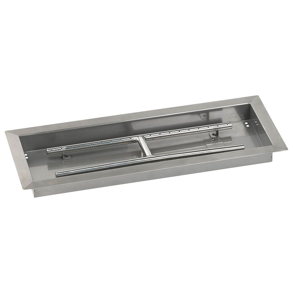 24" x 8" Rectangle Stainless Steel Drop-In Pan by American Fire Products
