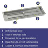 30" x 10" Rectangle Stainless Steel Drop-In Pan by American Fire Products
