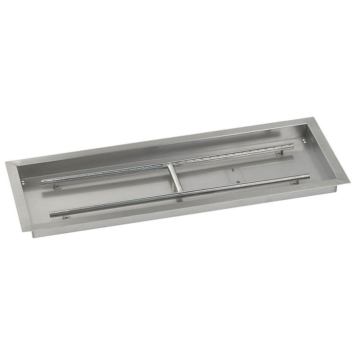 36" x 12" Rectangle Stainless Steel Drop-In Pan by American Fire Products