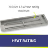36" x 12" Rectangle Stainless Steel Drop-In Pan by American Fire Products