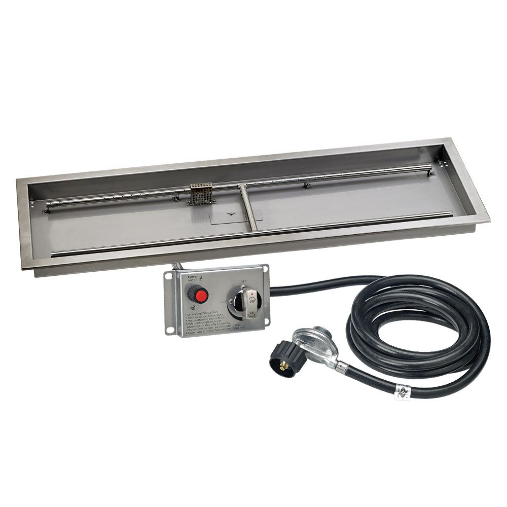 Rectangle CSA Certified Stainless Steel Drop-In Pan Kit by American Fire Products