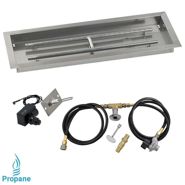 Rectangle Drop-In Pan with Spark Ignition Kit by American Fire Products