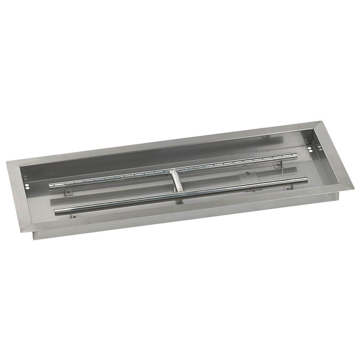 30" x 10" Rectangle Stainless Steel Drop-In Pan with Spark Ignition Kit - Propane by American Fire Products