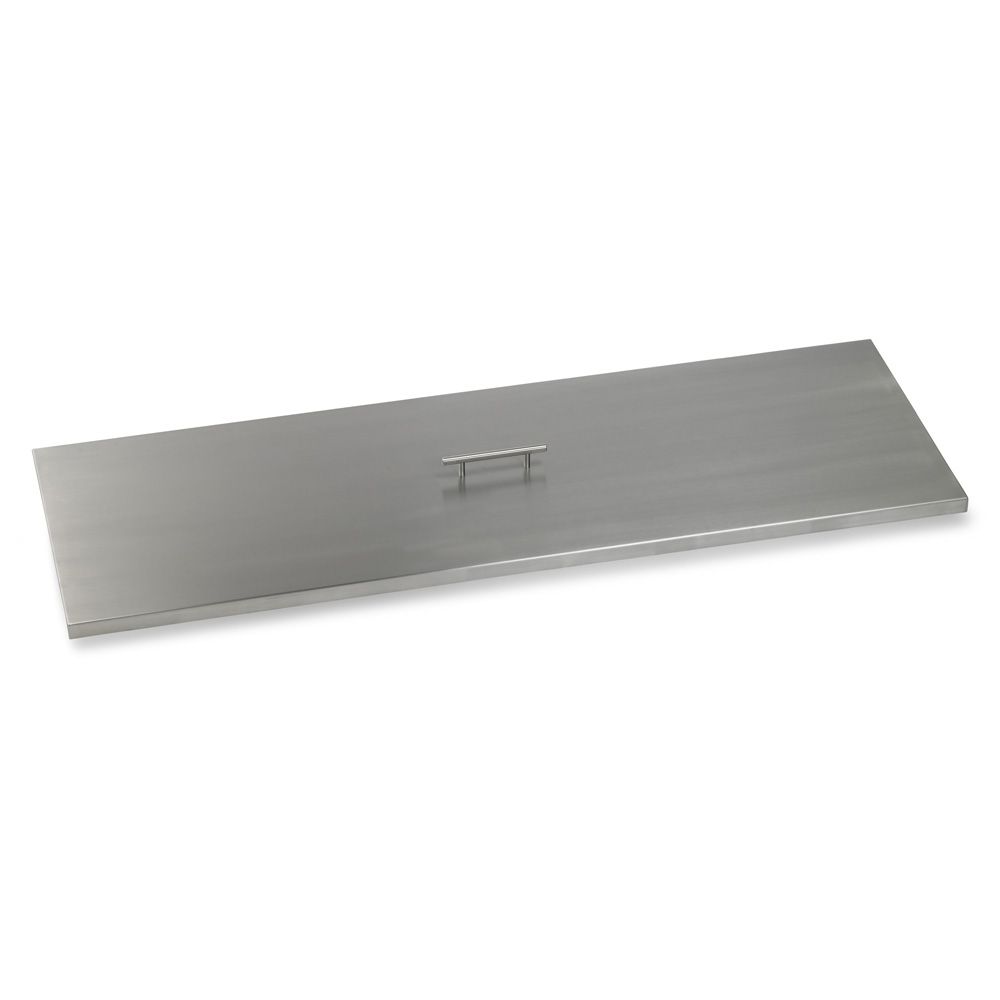 Rectangle Stainless Steel Burner Cover for 48" x 14" Drop-In Pan by American Fire Products