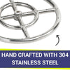 12" Double-Ring Stainless Steel Burner by American Fire Products