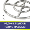 12" Double-Ring Stainless Steel Burner by American Fire Products
