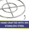 18" Double-Ring Stainless Steel Burner by American Fire Products