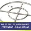 18" Double-Ring Stainless Steel Burner by American Fire Products