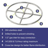 18" Double-Ring Stainless Steel Burner by American Fire Products