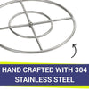 24" Double-Ring Stainless Steel Burner by American Fire Products
