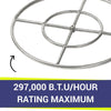 24" Double-Ring Stainless Steel Burner by American Fire Products