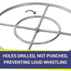 24" Double-Ring Stainless Steel Burner by American Fire Products