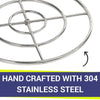 30" Triple-Ring Stainless Steel Burner by American Fire Products