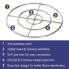 30" Triple-Ring Stainless Steel Burner by American Fire Products