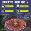 30" Triple-Ring Stainless Steel Burner by American Fire Products
