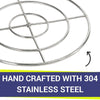36" Triple-Ring Stainless Steel Burner by American Fire Products