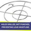36" Triple-Ring Stainless Steel Burner by American Fire Products