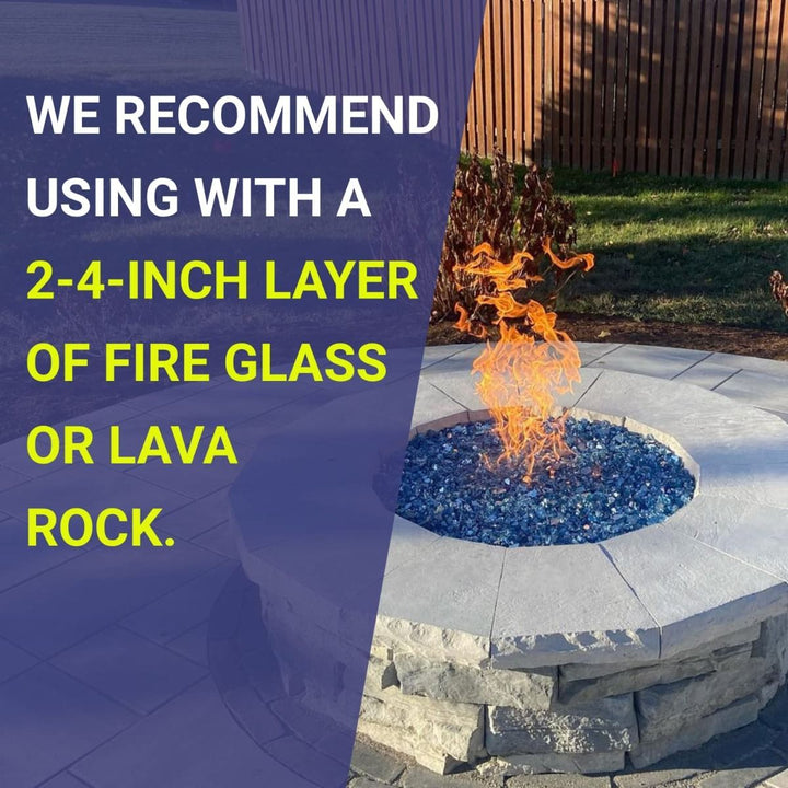 36" Triple-Ring Stainless Steel Burner by American Fire Products