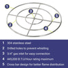 36" Triple-Ring Stainless Steel Burner by American Fire Products