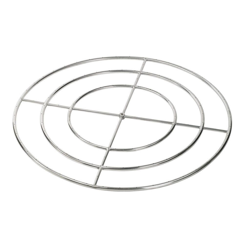 48" Triple-Ring Stainless Steel Burner by American Fire Products