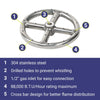 6" Single-Ring Stainless Steel Burner by American Fire Products