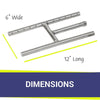 12" Stainless Steel H-Burner by American Fire Products