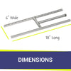 18" Stainless Steel H-Burner by American Fire Products