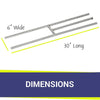30" Stainless Steel H-Burner by American Fire Products