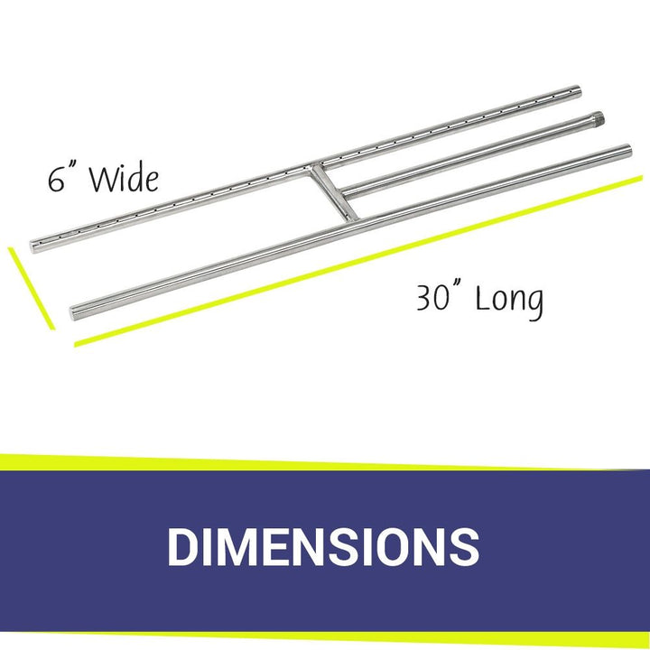 30" Stainless Steel H-Burner by American Fire Products