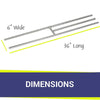 36" Stainless Steel H-Burner by American Fire Products